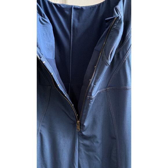 Popilush Sculpt Faux Denim Flare Jumpsuit XL – Retro, Y2K, Streetwear Style - Picture 4 of 8